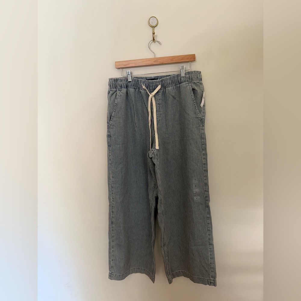 GAP Factory High Rise Wide-Leg Utility Pull-On Jeans